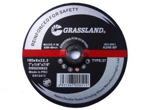 China 7 Inch Metal 180 X 6.3 X 22.23mm Abrasive Grinding Wheel factory