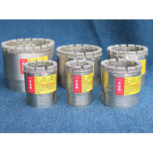 Wearproof PDC Core Bit For Pebble , 75mm Diameter PDC Drill Bit