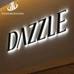 Wholesale Design Back Lighting Alphabet Letter Gold Signage Business Signs
