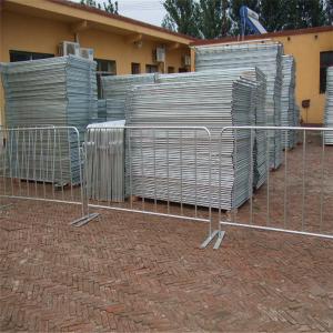 China Movable Crowd Barrier Fence Hot Dipped Galvanized / PVC coated type factory