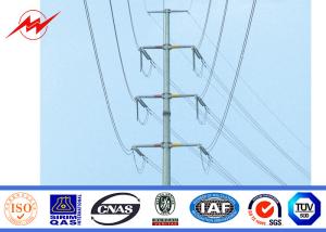 China Anti Corrosive Galvanized Street Lighting Pole With Gr50 Gr65 Material , BV Standard factory
