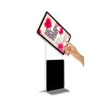 32inch totem touchscreen free standing interactive information kiosk with