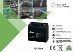 Telecom Sealed 12v 18ah Lead Acid Battery For UPS Solar System