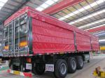 FUWA / BPW Axle Van Curtain Side Semi Trailer To Carry Bulk Cargo