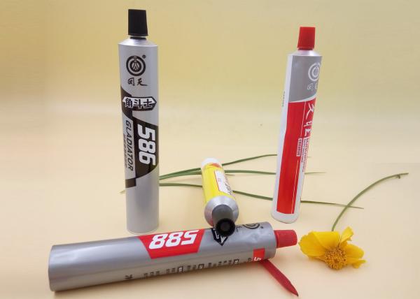 13.5 - 40mm Dia Collapsible Aluminium Tubes , Printed Coating Metal Squeeze