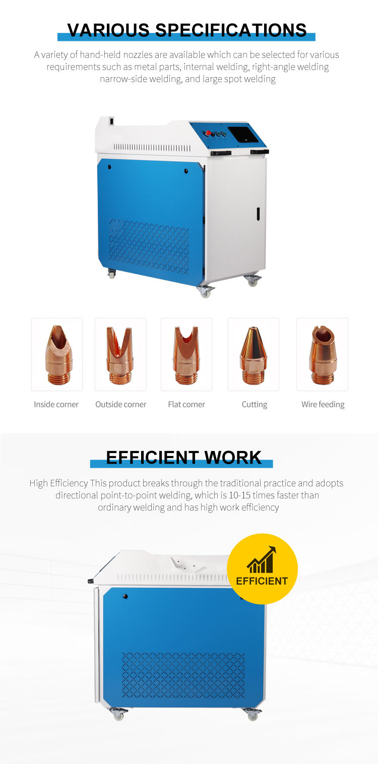 1500W 2000W Handled Laser Spot Welding Machine For Metal