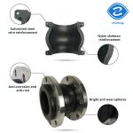 1 4" 1 2 Inch Rubber Expansion Joint Dn50 Dn100 Dn1000 Dn200 Dn300 Dn350 Flange