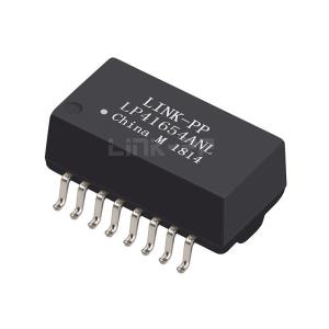 China LP41654ANL Single Port 10/100 BASE-T SMT PoE+ 16 Pin Ethernet Lan Transformer Modules on sale
