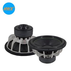 China 15 Inch Dual 2ohm 92dB 2500watt Competition Car Subwoofers factory