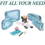 5 In 1 PVC Leather Travel Transparent Cosmetic Bags