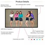 Wall Mount Touch Screen Advertising Display Interactive LCD Battery For Showcase