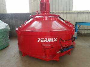 China Red Color Precast Concrete Planetary Mixer PMC2500 Cement Concrete Mixer factory