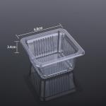 Disposable Clear Mooncake PET Plastic Blister Tray Food Grade 6.8*6.8*3.4cm