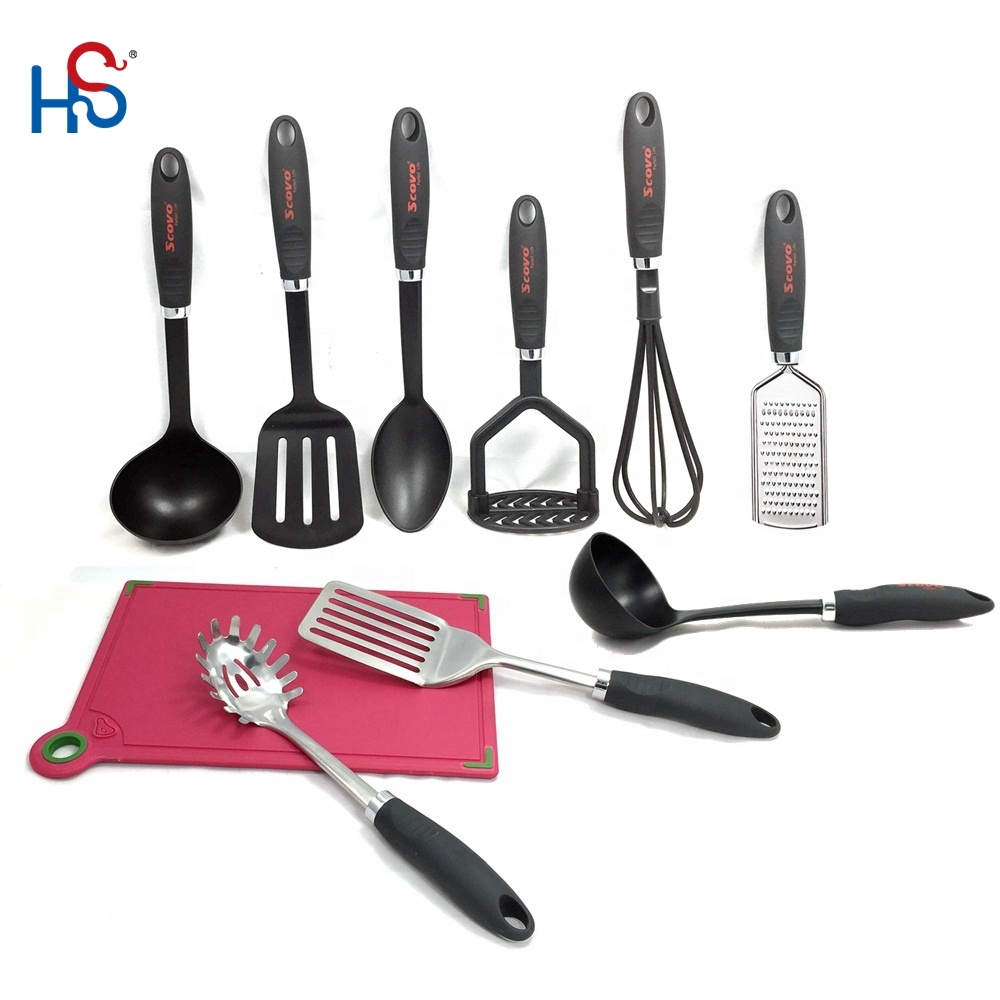 7-Piece Nylon Kitchen Cooking Utensil Set Sustainable Plastic Kitchenware for Homesen