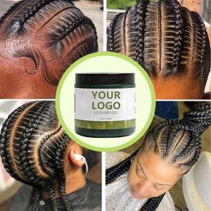 China 16oz Customized Logo Braiding Gel Private Labeling Edge Control Private Label Hair Gel For Women Professional Twist And Lock Gel factory