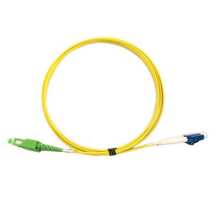 China Single Mode Fiber Optic Patch Cord Yellow Cable Color With High Density Connectors factory