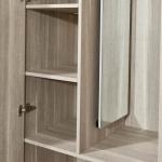 Sliding Bedroom OEM PVC Wardrobes Modular Modern Wooden