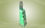 Green Cardboard Free Standing Display Units For Promoting Cookies / Snacks