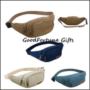 China Adjustable Polyester Outdoor Sports Waist Bag Multiple Pockets Promotional Waist Bags factory