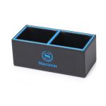 Fire resistance black/ blue pu tissue box hotel room supplies