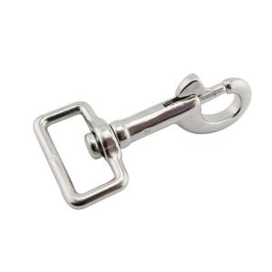 China Polished Square Swivel Eye Bolt Snap Hook For Distribution Rigging Hardware factory