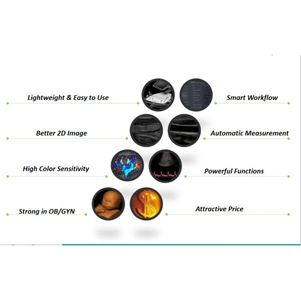 Sonoscape S12 Trolley Color Doppler System Digital Color Doppler Ultrasound System Pregnancy Scanner