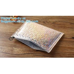 Metallic Holographic Bubble Mailers Bubble Lined Padded Envelopes Silver Cushion