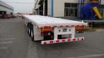 CIMC New 3-Axle Flatbed Skeleton Semi-Trailer Steel Container Truck with Wabco