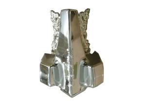 China Plastic Injection Molding Gold-plating Casket Hardware Coffin Parts with Steel bars factory