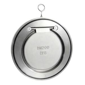 China DN150 Stainless Carbon Steel SS304 EPDM NBR Viton Seal Single leaf thin disc Plate Check Valve China Factory factory