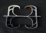9.5cmx5.5cm Metal 0.3mm Ceiling Mount Curtain Rod Brackets