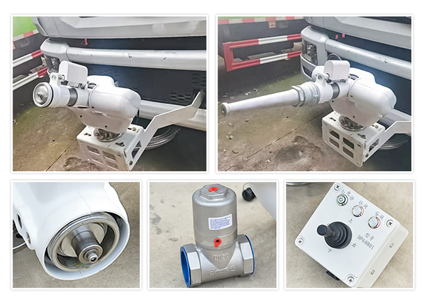 White Intelligent Electric Fixed Water Cannon for Electric Water Truck Direct