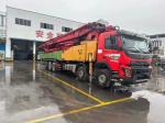 Shotcrete Red Concrete Pump Trucks High Efficiency Volvo Chassis 2019 62m
