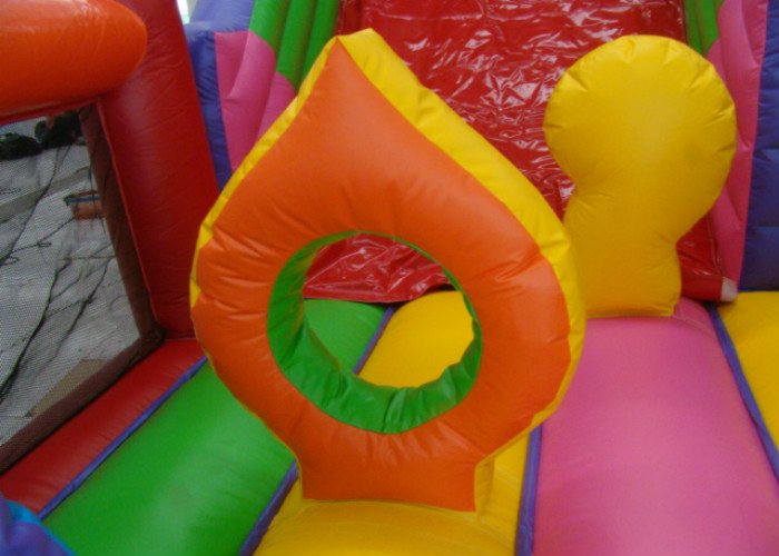Happy Backyard Inflatable Water Slid 7 X 4 X 5m , Huge Inflatable Water Slide Safe Nontoxic
