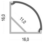 Led aluminum channel 45degree 90degree LED Corner Aluminium Profile