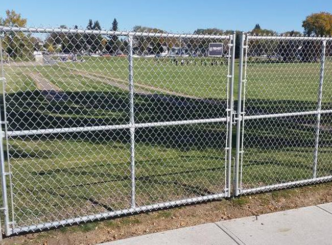 12 Foot 14 Foot 16 Foot Chain Link Swing Gate Polymer Coated