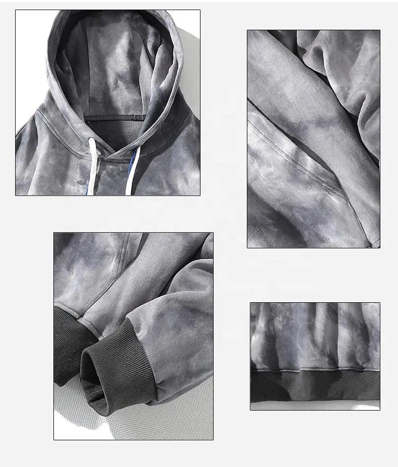Men&prime;s Vintage Hoodie Oversized Customize 100% Cotton Pullover Sweatshirt Hoodie