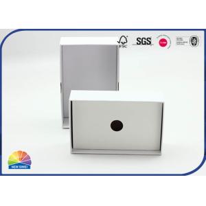 White Color Matte Lamination 4C Printed Paper Gift Box With Paper Tray