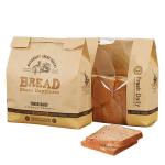 CMYK Recycled Kraft Toast Bread Paper Bag Custom 30x12x9
