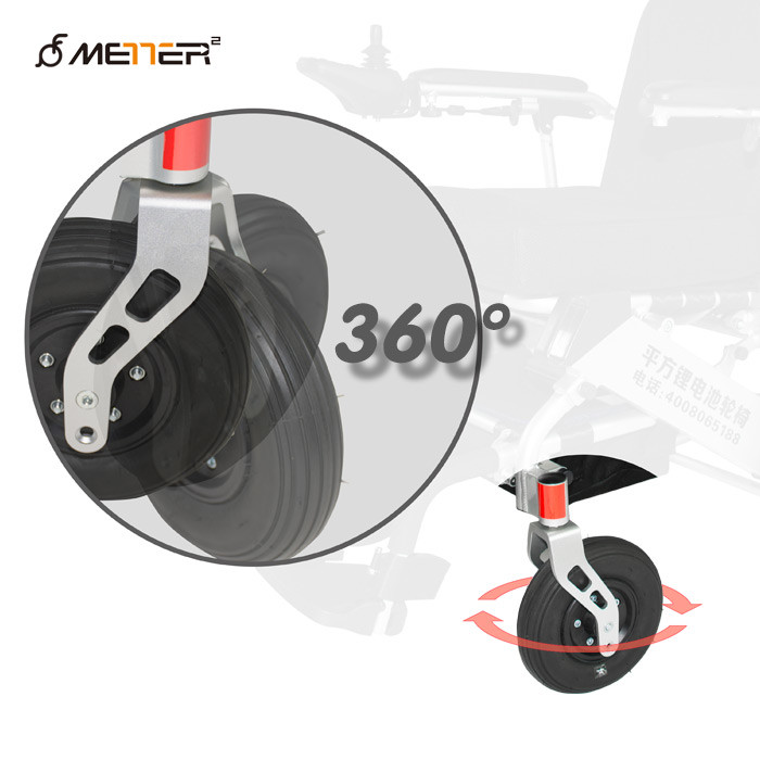 Aluminum Alloy ISO13485 Compact Motorized Wheelchair