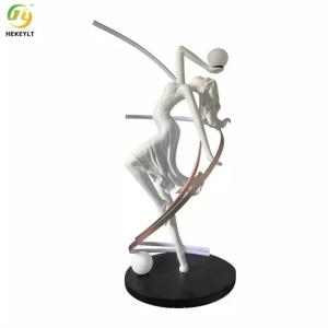 China Nordic luxury art Sculpture novelty designer standing led floor lamps factory
