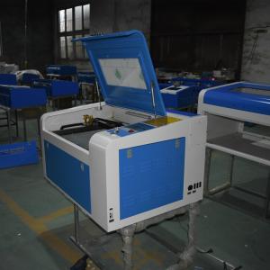 China 80W/60W 4060 desktop hobby 460 Laser cutting engraving machine on round object for acrylic wood factory