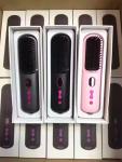 Electric Plastic Home Salon Promotion Hair Straightener Comb USB Rechargeable