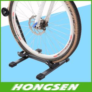 China New Arrival Bike Parking stand Storage Stand Foldable Bicycle wheel display Racks factory