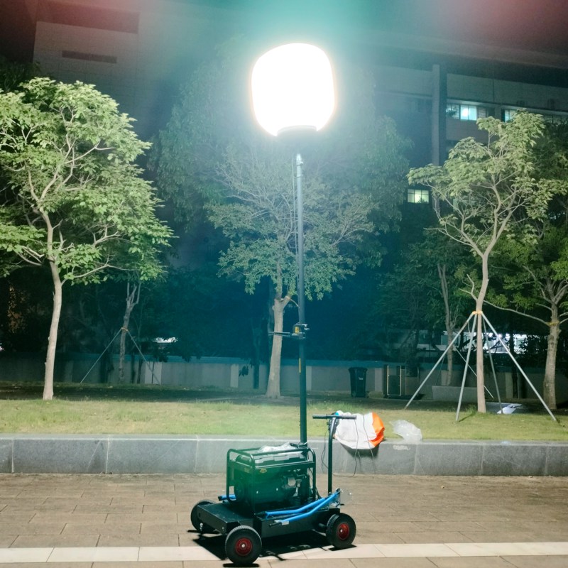 320w Lighting Solutions Service Dialux Evo Layout 51200lm Tripod Light Tower For Emergency