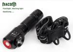 Rechargeable Military Led Flashlight With 90 Degree Angle Magnetic Base