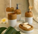 Modern Home Deco Bathroom Items Wooden Bathroom Accessories