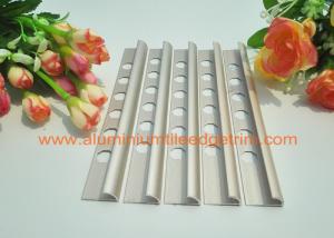 China Metal Round Aluminium Tile Edge Trim for Decorative Bathroom factory
