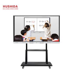 China Hospital 4k Interactive Touch Screen Monitor Infrared 55 Inch 20 Points factory