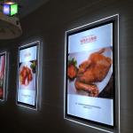Acrylic indoor Advertising Crystal Led Light Box For Picture Frame Display